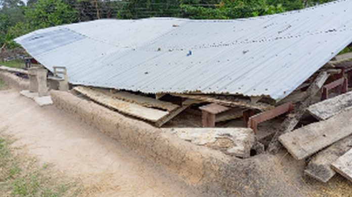 The current state of the school building