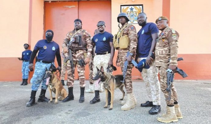 Some members of the security agencies who embarked on the operation