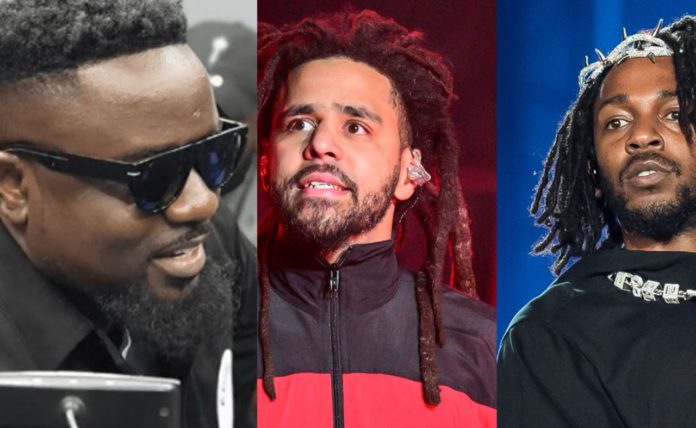 Sarkodie, J Cole and Kendrick | Getty Images