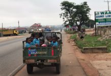 "NADMO warns of disaster as Techiman North private schools use tricycles for student transport"