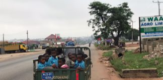 "NADMO warns of disaster as Techiman North private schools use tricycles for student transport"