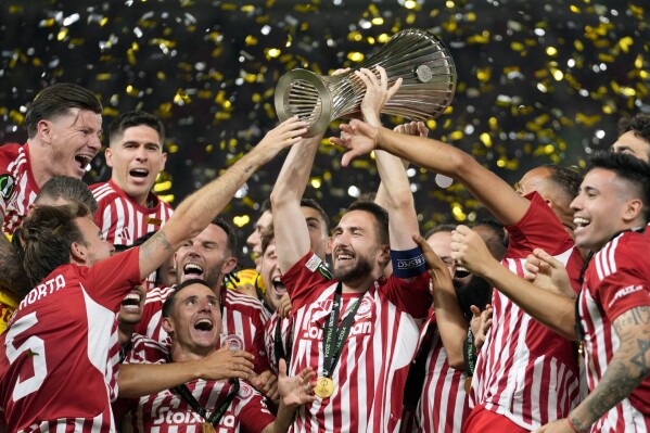 Olympiakos win Conference League to become first Greek side to lift ...