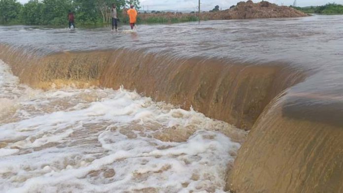 Accra-Winneba Highway flooding