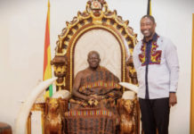 Otumfuo Asantehene and Health Minister Okoe Boye