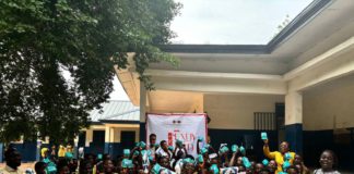 NASPA donates sanitary pads to students in Adabraka