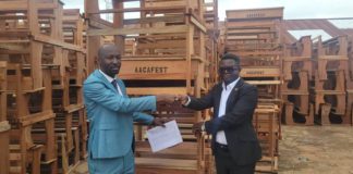 Asante Akyem Central MCE donates 500 dual desks to schools in his constituency