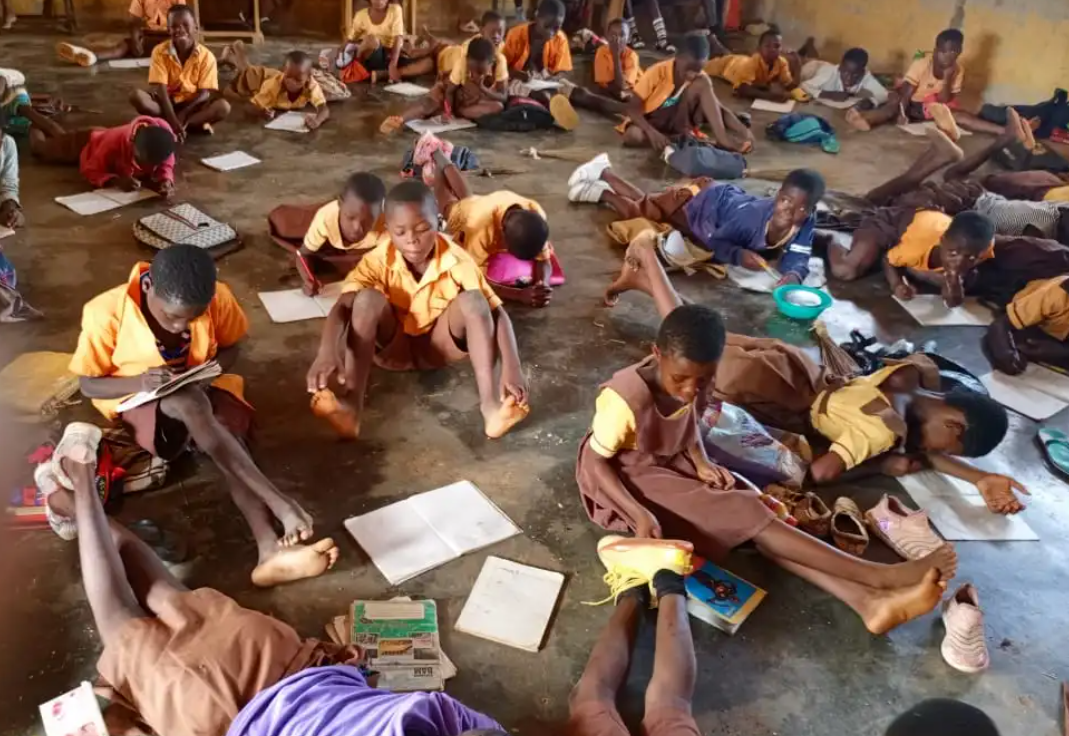 School children at the Babile D/A Primary School in Babile in the Lawra Municipality