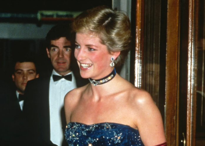 Diana wore this tulle gown to the premiere of 