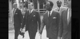 Kwane Nkrumah was known for using cane walking sticks as can be seen here