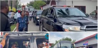 Screenshots of the arrival of Akufo-Addo, others at the Manhyia for NAPO presentation