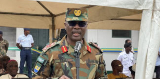 Brigadier General Samuel Asare, the Commanding Officer, Southern Command