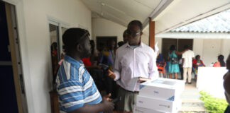GES distributes laptops to 233 teachers in Okaikwei North