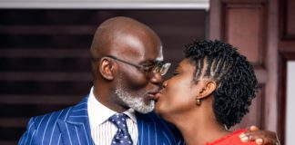 Gabby Otchere Darko and wife