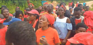 No Road, No Votes - Adamorobe residents protest for road repairs