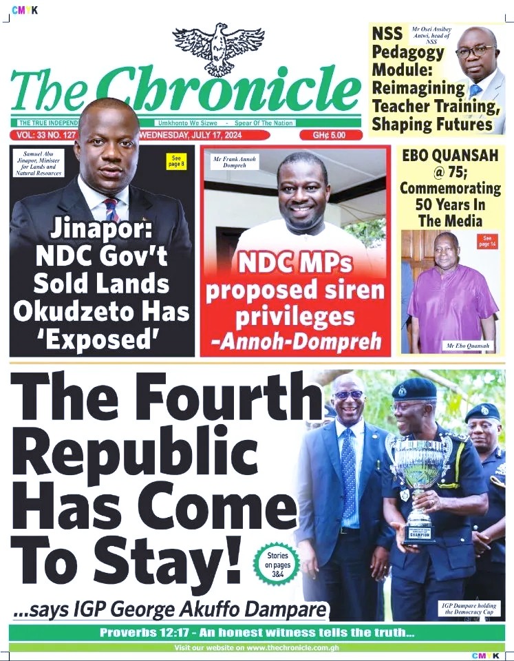 Newspaper headlines: Wednesday 17th July 2024 - Adomonline.com