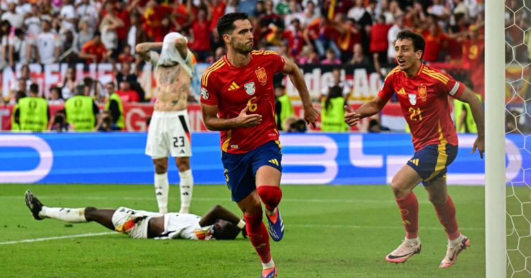 Spain score 119th-minute winner to beat hosts Germany and reach semi ...