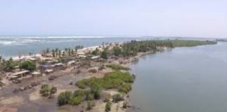 Keta coastline in the Volta Region