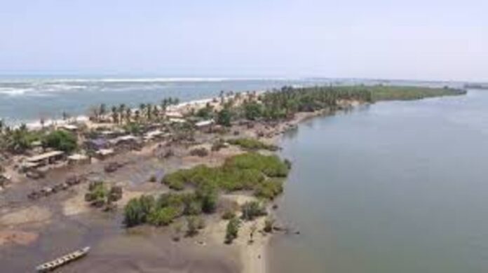 Keta coastline in the Volta Region