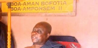 Krontihene of Sunyani Traditional Area, Oboa-Aman Bofotia Boa-Amponsem II.