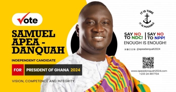 The flagbearer of Yellow Ghana, Samuel Apea-Danquah,