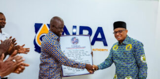 Upper East regional staff of NPA honour Dr Abdul-Hamid for his leadership