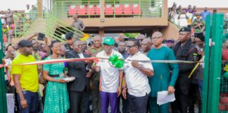 Alban Bagbin commissions state-of-the-art macoy sports stadium in Nadowli