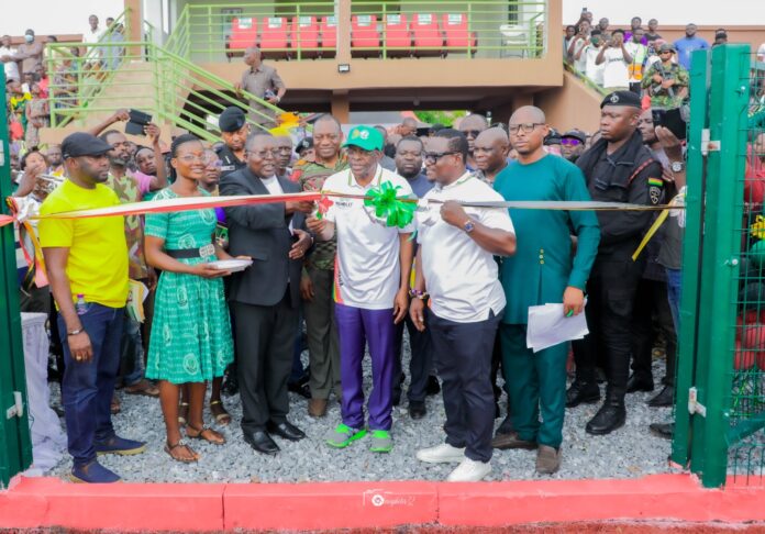 Alban Bagbin commissions state-of-the-art macoy sports stadium in Nadowli