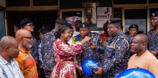 Kozie boosts Adentan security with donation of motorbikes to police