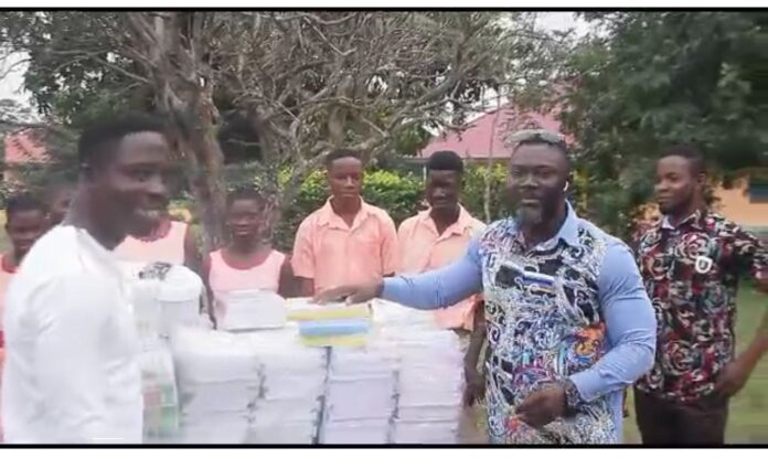 Mike2 foundation donates educational materials to Bukuruwa D/A JHS