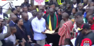 NDC presents petition to Parliament