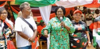 The Vice Presidential Candidate of the National Democratic Congress (NDC), Professor Naana Jane Opoku-Agyemang