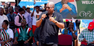 The flagbearer of the National Democratic Congress (NDC), John Dramani Mahama