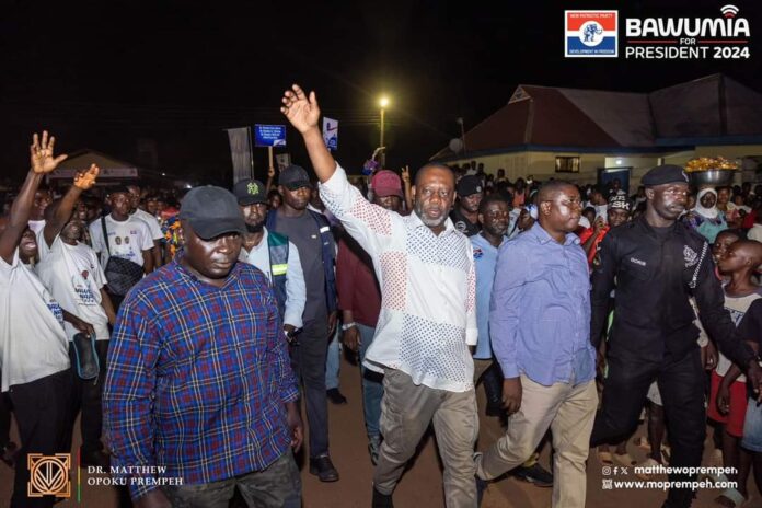 Dr. Mathew Opoku Prempeh, the running mate of the New Patriotic Party (NPP),