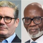 Gabby Asare Otchere-Darko (R) and UK Prime Minister Sir Keir Starmer