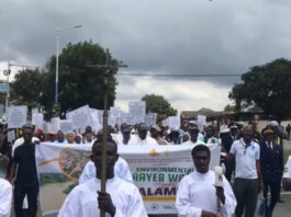 Catholic Archdiocese leads protest walk against galamsey