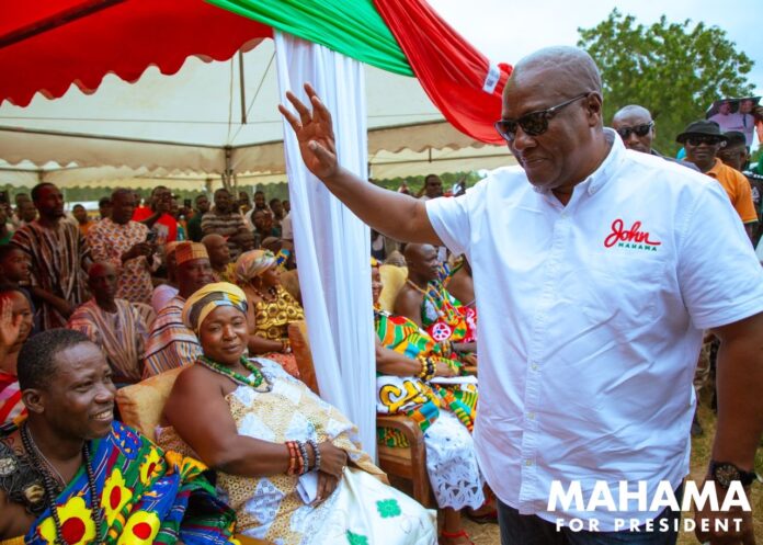 flagbearer of the National Democratic Congress (NDC), John Dramani Mahama,