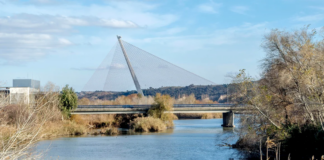 The Castilla-La Mancha bridge is the tallest in Spain. Panther Media GmbH/Alamy