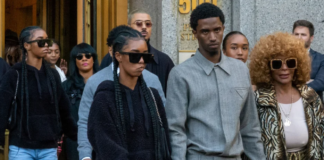 The Combs family departs from the Southern District of New York Federal Court after a pre-trial hearing for Sean 'Diddy' Combs on October in New York City. David Dee Delgado/Getty Images