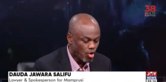 lawyer and spokesman for the Mamprusi tribe in the Upper East region, Dauda Jawura Salifu,