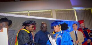 Mrs. Siaw Agyepong receives honorary doctorate in entrepreneurship and certificate in strategic leadership