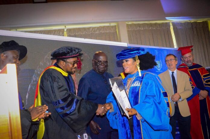 Mrs. Siaw Agyepong receives honorary doctorate in entrepreneurship and certificate in strategic leadership