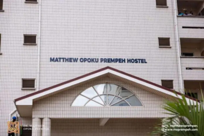 The University of Professional Studies, Accra (UPSA), has named a newly constructed hostel after Dr. Matthew Opoku Prempeh, the New Patriotic Party (NPP) Running Mate for the 2024 elections, in recognition of his transformative contributions to education in Ghana.