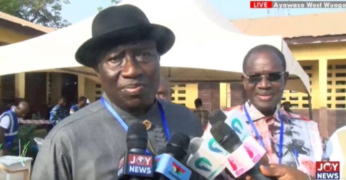 2024 polls: Goodluck Jonathan commends peaceful start to elections