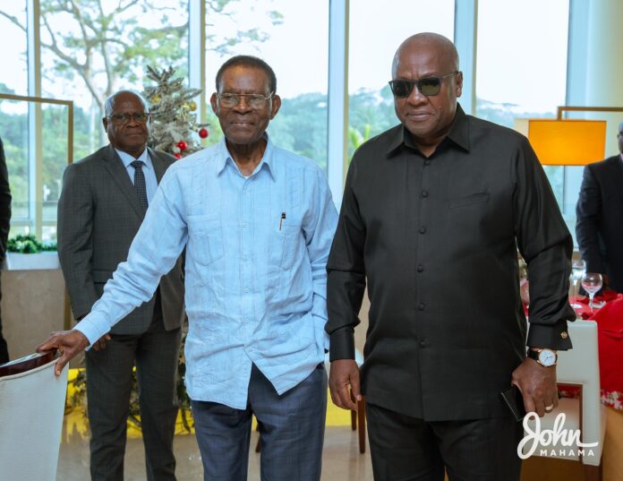 Mahama said this in a Facebook post on December 24 where he shared details of his visit with the Presidents of Equatorial Guinea, Guinea Bissau, and Gabon.