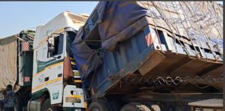 Accra-Kumasi road blocked for over 5 hours after truck collision