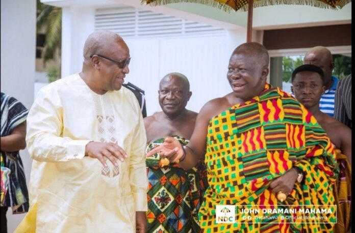 John Mahama and Asantehene Otumfuo Osei Tutu II