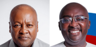 John Dramani Mahama and Dr Mahamudu Bawumia (credit: Official Facebook pages)