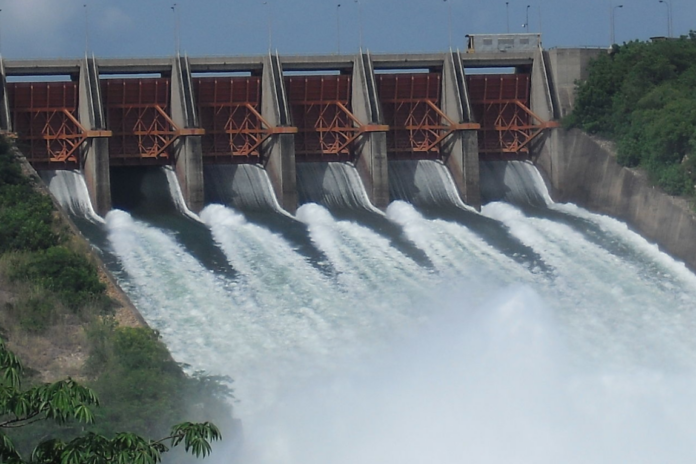 Akosombo Dam on the Volta River in Ghana/credit: Wikipedia