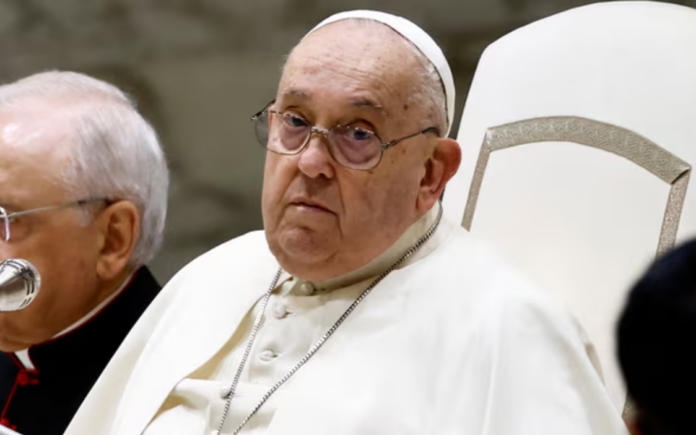 Pope Francis was forced to apologise last year for using an offensive slur about admitting gay men into seminaries Photograph: Yara Nardi/Reuters