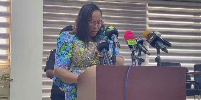 Newly sworn-in Greater Accra Regional Minister, Linda Ocloo,